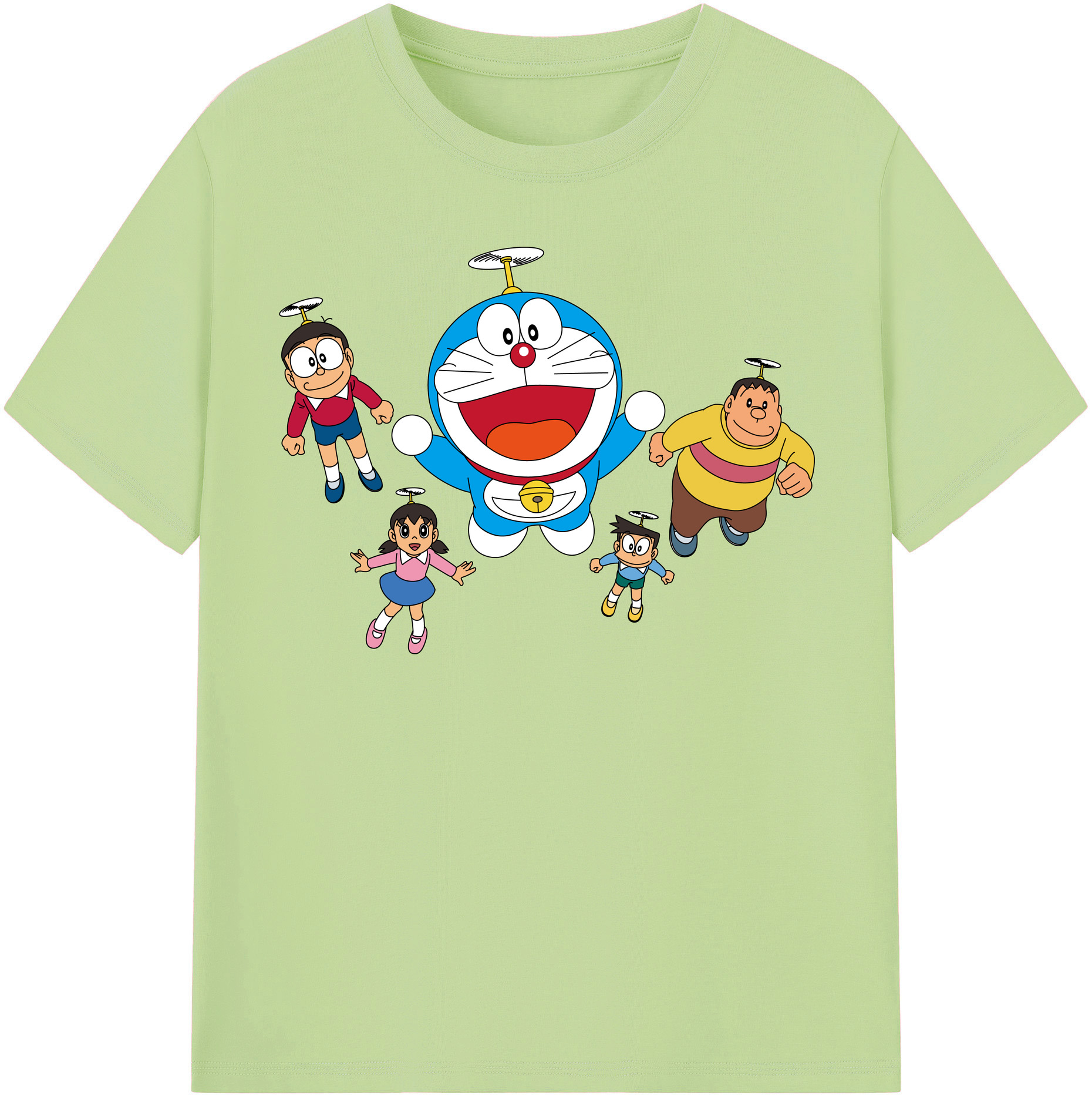 （画像用） ドラえもん 骨川 スネ夫 Doraemon Honekawa Suneo 綿100％半袖Tシャツ（フロントプリント）